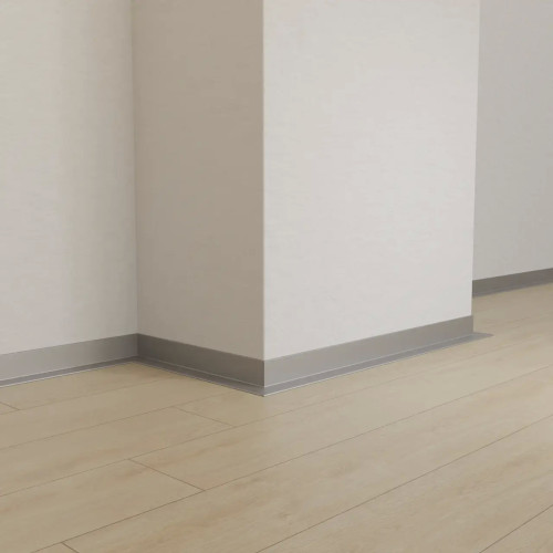 Мікроплінтус алюмінієвий профільний 17мм (під пружинку) Анод