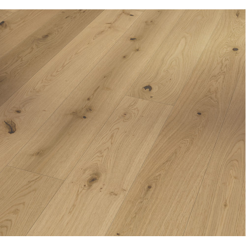 Паркетна дошка TrendTime 4 Дуб Лугана рустик білий мат лак V4m 1748905