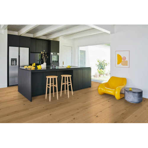 Паркетна дошка TrendTime 4 Дуб Лугана рустик білий мат лак V4m 1748905