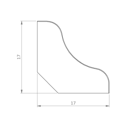 Плінтус QUICK-STEP Scotia під фарбування МДФ RAL 9003
