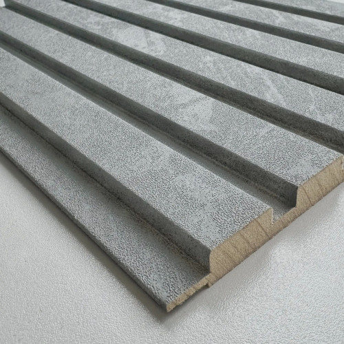 Декоративна стінова панель Super Profil (рейкова) Бетон темний