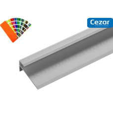 Профіль алюмінієвий Cezar CL5LVT срібло LVT-SPC 5мм для сходів