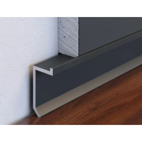 Плінтус алюмінієвий тіньового шва 20 мм (P-1-20) RAL