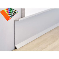 Плинтус алюминиевый скрытого монтажа 80 mm (Р-1-80) RAL