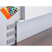 Плінтус алюмінієвий прихованого монтажу 60 мм (P-4-60) RAL