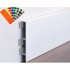 Плінтус - вставка універсальний алюмінієвий накладний з підсвічуванням LED 60 mm (P-5-60) RAL