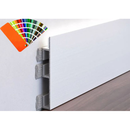 Плінтус - вставка універсальний алюмінієвий накладний з підсвічуванням LED 60 mm (P-5-60) RAL