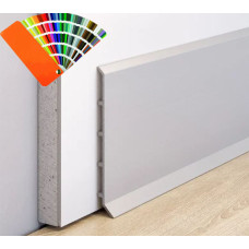 Плінтус алюмінієвий накладний 80 мм (Р-3-80) RAL