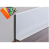 Плінтус алюмінієвий накладний L-профіль 60 мм (Р-7-60) RAL