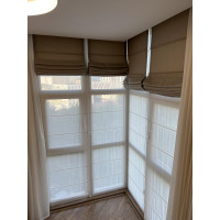 Римські штори на балкон та лоджію (подвійна) 100 х 180