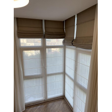 Римські штори на балкон та лоджію (подвійна) 100 х 180