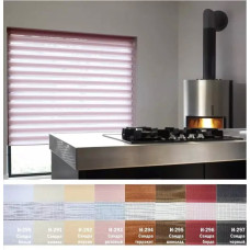 Рулонні штори День-ніч Сандра на замовлення 40 х 80