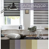 Рулонные шторы День-ночь Сальвадор на заказ 40 х 80