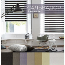 Рулонні штори День-ніч Сальвадор на замовлення 40 х 80