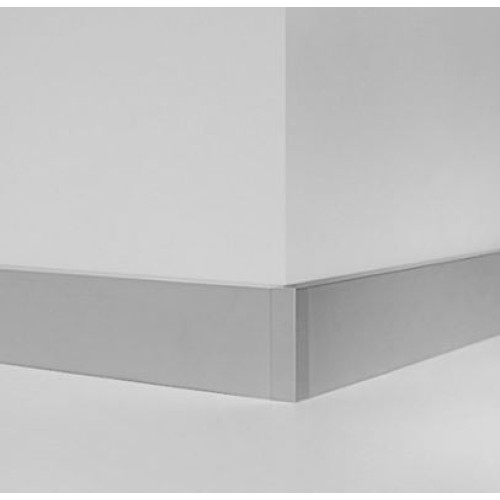 Плінтус прямокутний алюмінієвий П-подібний 80мм