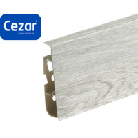 Плінтус пластиковий Cezar Hi Line Prestige ПВХ Ясень Сантьяго Матовий