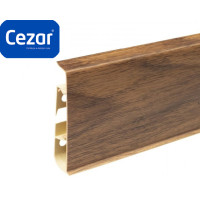 Плінтус пластиковий Cezar Hi Line Prestige ПВХ Дуб Ріверіне Матовий