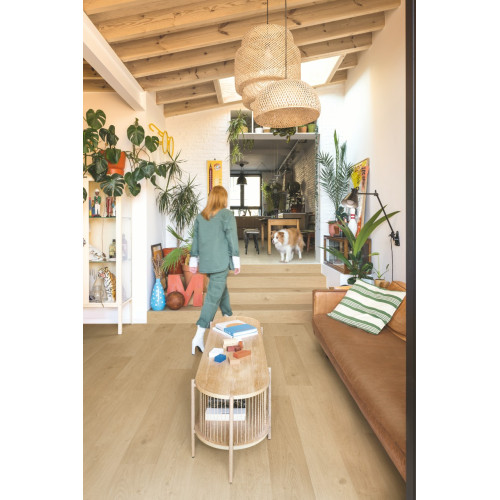 Вінілове покриття Quick-Step Blos - Small Planks Дуб узбережний бежевий AVSPU40321 (4+1mm)