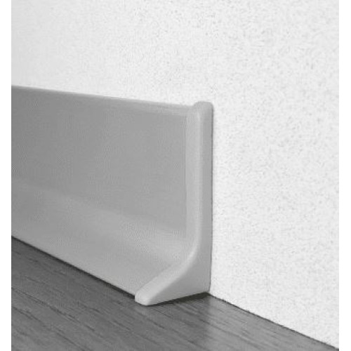 Плінтус алюмінієвий накладний плоский 40 мм Анод (17мм)