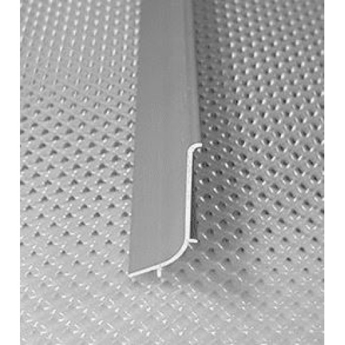 Плінтус алюмінієвий накладний плоский 40 мм Анод (17мм)