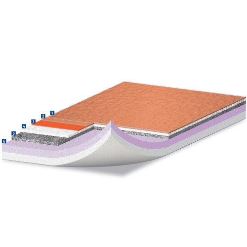 Гетерогенне покриття ПВХ Tarkett OMNISPORTS V35 ORANGE