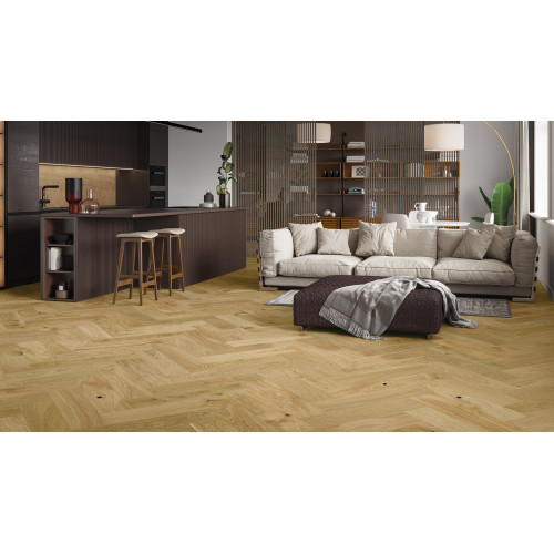 Паркетна дошка Barlinek Дуб CARAMEL Ялинка (Herringbone) 180