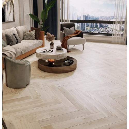 Паркетна дошка Barlinek Дуб Bianco Ялинка (Herringbone) 180