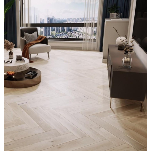 Паркетна дошка Barlinek Дуб Bianco Ялинка (Herringbone) 180