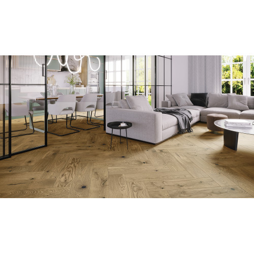 Паркетна дошка Barlinek Дуб Toffee Ялинка (Herringbone) 180