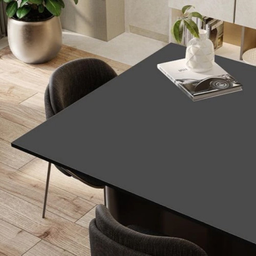 Широкоформатна панель HPL Compact 12 мм Шовк 1049 Чорний Турмалін