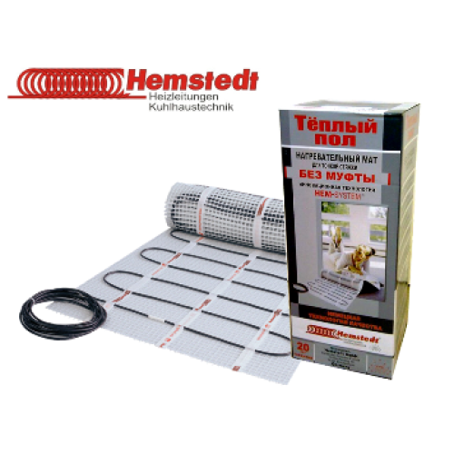 Двожильні нагрівальні мати Hemstedt DH — 10,0 (1500 Вт) Площа обігріву 10,0 м.кв.