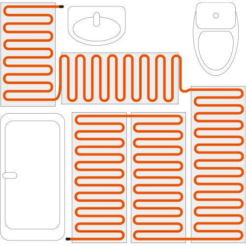 Двожильні нагрівальні мати In-Term Mat — 3,6 (720 Вт) Площа обігріву 3,6 м.кв.