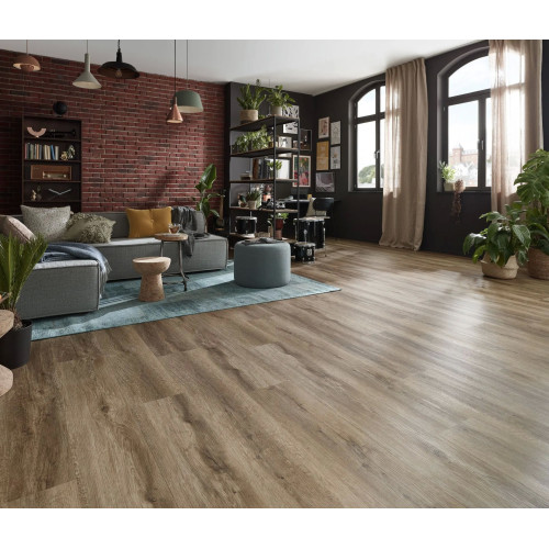 ПВХ плитка Wineo 400 RLC Wood XL Authentic Oak Brown RLC296WXL (5,5 mm)