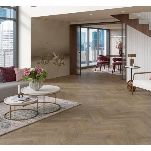 Паркетна дошка Parador TT3 V4m Дуб Chalet grey лівінг плюс екстра мат лак