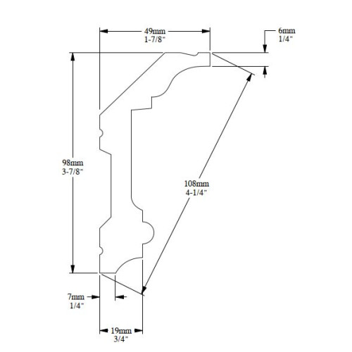 Декоративний гибкий карниз Orac Decor C321 Flex
