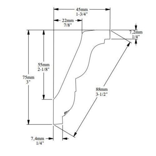 Декоративний гибкий карниз Orac Decor C212 Flex