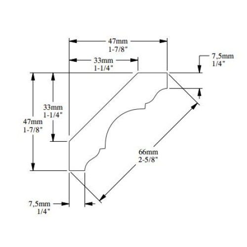 Декоративний гибкий карниз Orac Decor C215 Flex