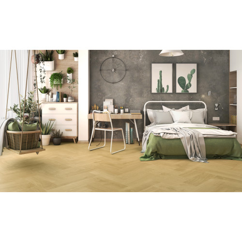 Вінілова підлога Ceramin Nuva Herringbone Glue Cotton Oak Brown 65200 (2,5 мм)