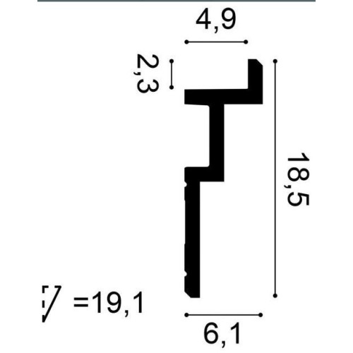 Карниз під LED-підсвічування Orac Decor C396