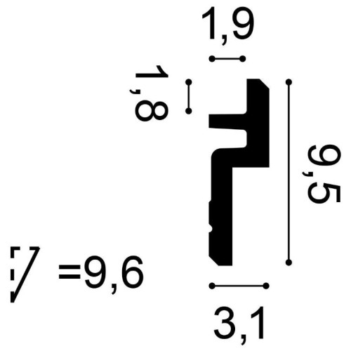 Карниз під LED-підсвічування Orac Decor C394