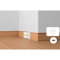 Плінтус ПВХ Dollken DSL 60 W-117 (1137) білий