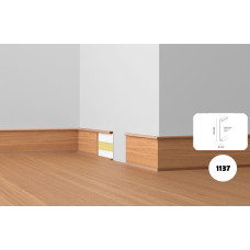 Плінтус ПВХ Dollken DSL 60 W-117 (1137) білий