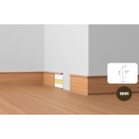 Плінтус ПВХ Dollken DSL 60 W-072 (1091) шоколадно-коричневий