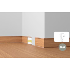 Плінтус ПВХ Dollken DSL 60 W-196 (1083) нержавіюча сталь