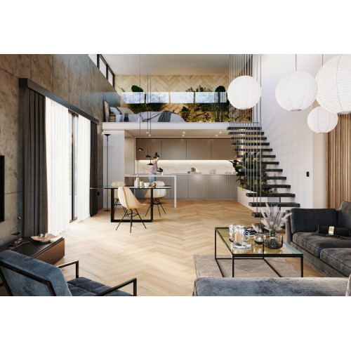 Вінілова підлога SPC Arbiton Amaron Herringbone CA 153 Yankee Oak