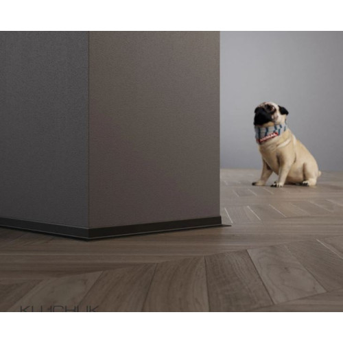 Антиплінтус алюмінієвий профіль 15 мм Гладкий (RAL)