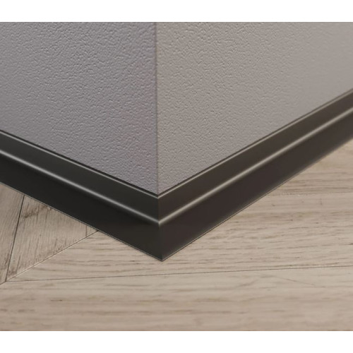 Антиплінтус алюмінієвий профіль 15 мм Гладкий (RAL)