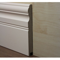 Плінтус ламінований білий МДФ 16145