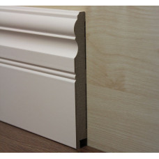 Плінтус ламінований білий МДФ 16145