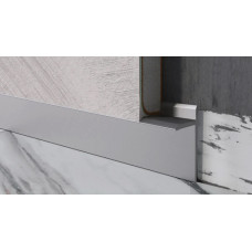 Плінтус алюмінієвий прихованого монтажу 30 мм (H-37)